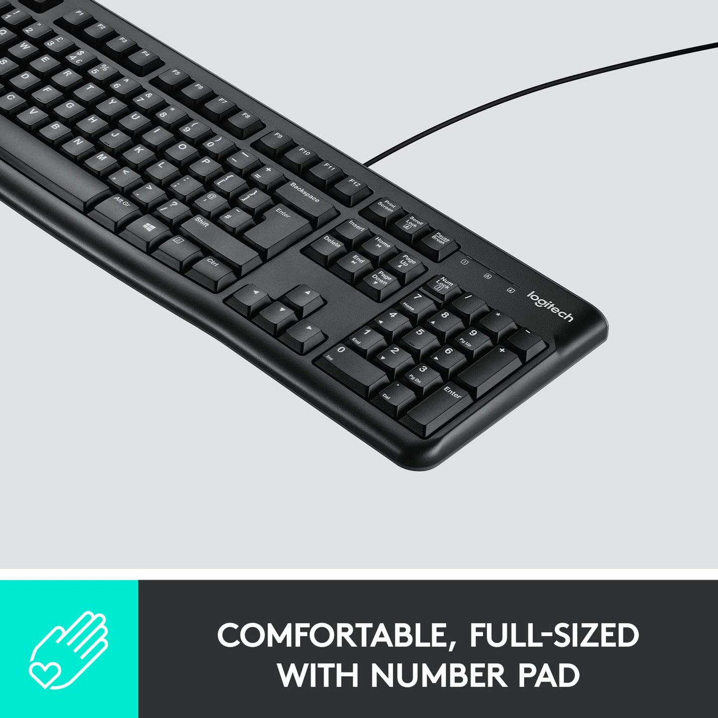 K120 USB Wired Standard Keyboard