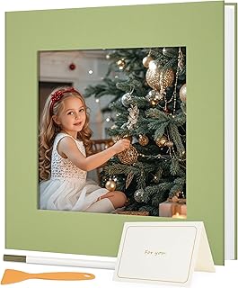 Christmas Photo Album with Large Window and Writing Space