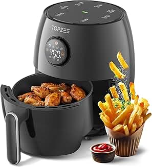 Small 2.1 Qt Digital Air Fryer with 7 Presets