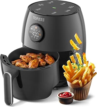 Small 2.1 Qt Digital Air Fryer with 7 Presets
