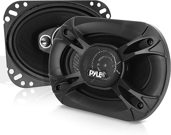 3-Way Car Stereo Speakers, 400W, 6x8 Inches, Pair