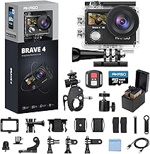 4K Action Camera with 64GB MicroSD and Accessories