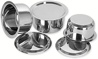 3-Piece Stainless Steel Cookware Set with Lids