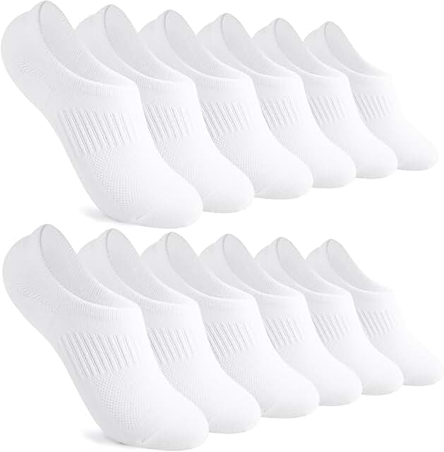Women's Low Cut Cotton No Show Socks, 6 Pairs
