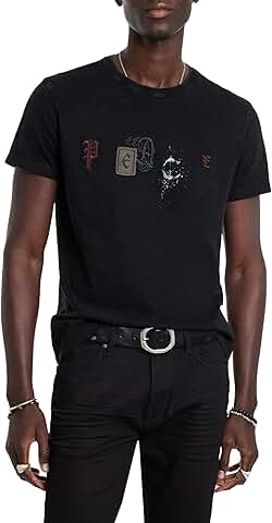 Men's Peace Embellished T-Shirt
