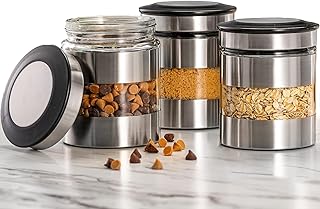 Set of 3 Airtight Food Storage Containers with Window
