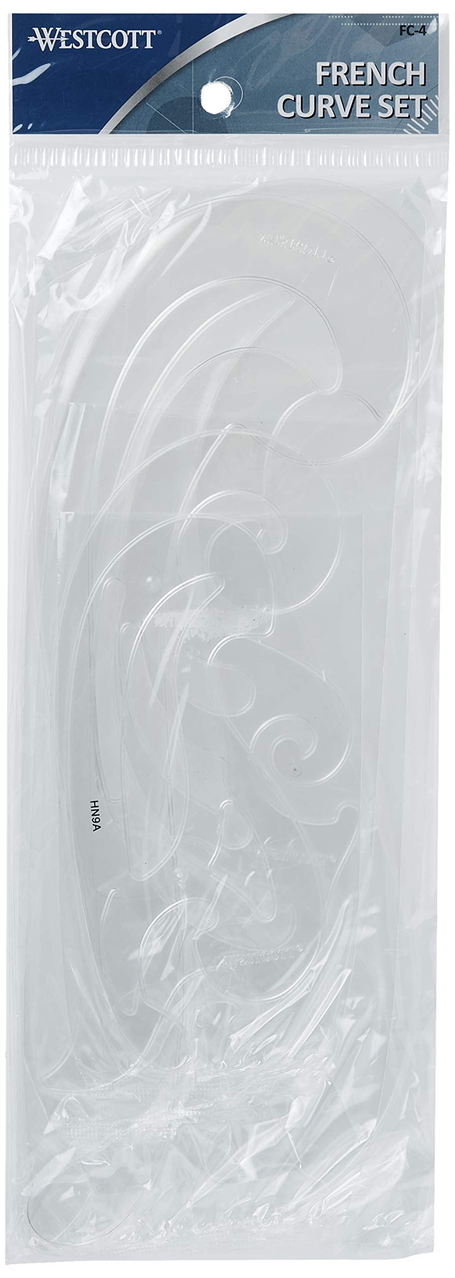 LetterCraft French Plastic Curve Set of 4