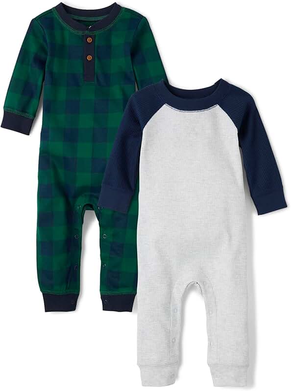 Baby Boys' Romper Set, 2-Pack