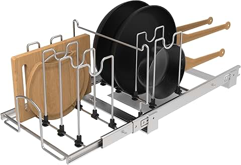 Adjustable Under Cabinet Pot and Pan Organizer