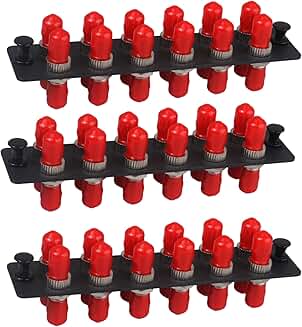 12-Fiber ST to ST Single Mode Fiber Patch Panel with 12 Adapters