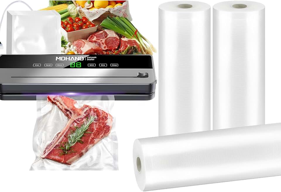 Fast Compact Multi-Functional Food Vacuum Sealer with Bags