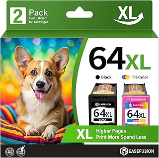Remanufactured Black and Color Ink Cartridge for HP Printers