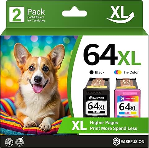 Remanufactured Black and Color Ink Cartridge for HP Printers