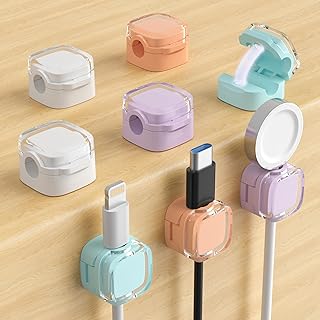 Adjustable Magnetic Cable Clips for Home and Office (8-Pack)