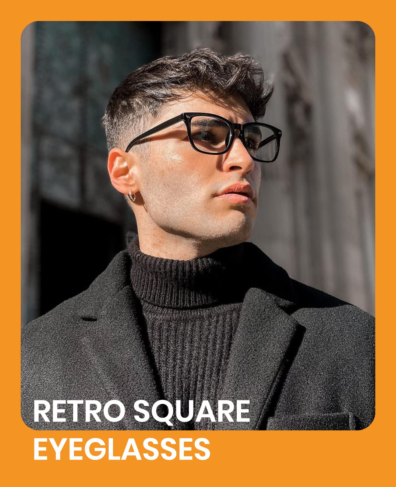 Blue Light Blocking Computer Glasses Square Classic Retro Clear Lens Eyeglasses Frame for Women and Men