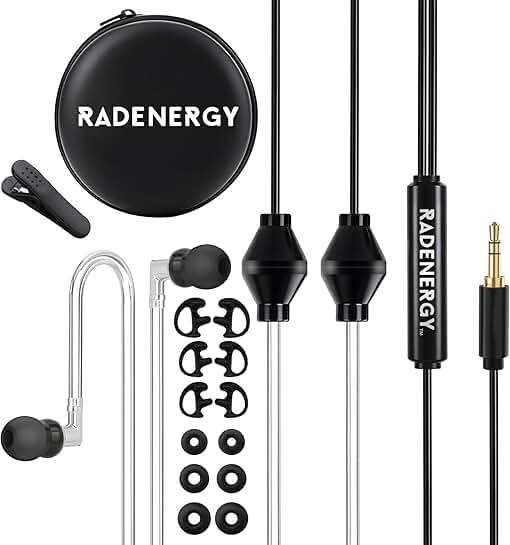Airtube Headphones with Microphone and Volume Control