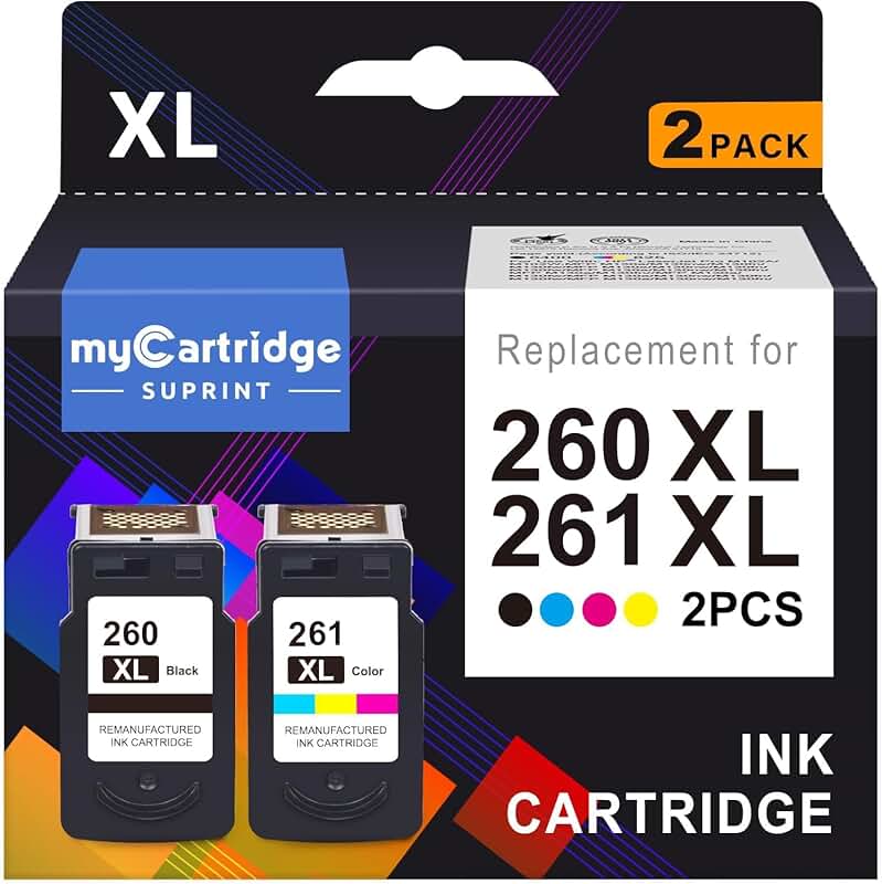 260XL and 261XL Ink Cartridges Replacement Pack