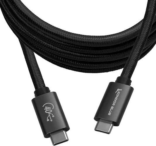 6' USB 4.0 Type C Cable for Charging and Data