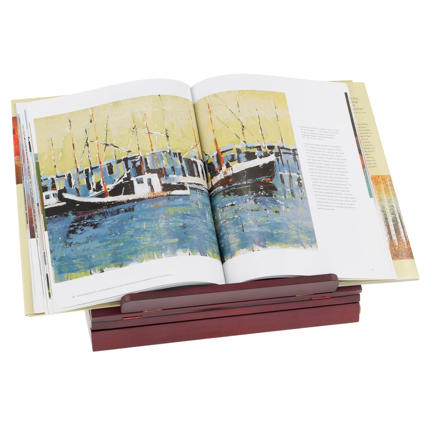 Wooden Drawing Easel Mahogany Finish 13.4x10.25x2