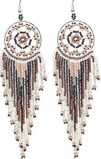 Dream Catcher Bead Dangle Earrings for Women