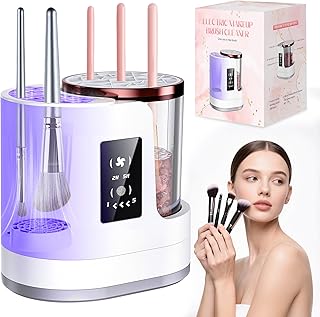 Portable Electric Makeup Brush Cleaner with Automatic Cleaning and Drying