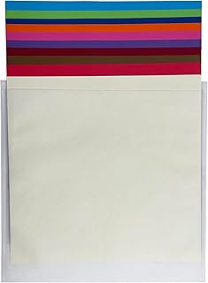 White Non-Woven Storage Sleeves for 12x12 Paper, Pack of 100