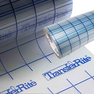 12-inch by 30-foot clear transfer paper tape with grid