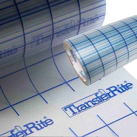 12-inch by 30-foot clear transfer paper tape with grid