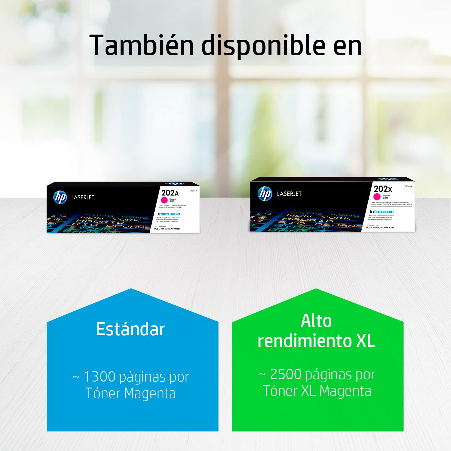 Original 202A Magenta Toner Cartridge | Works with Color LaserJet Pro M254, Color LaserJet Pro MFP M281 Series | CF503A