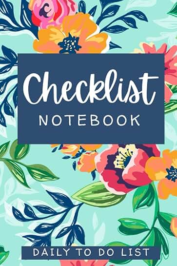 Daily Checklist Notebook for Priorities and Organization