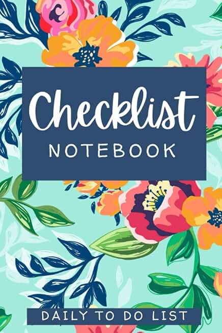 Daily Checklist Notebook for Priorities and Organization