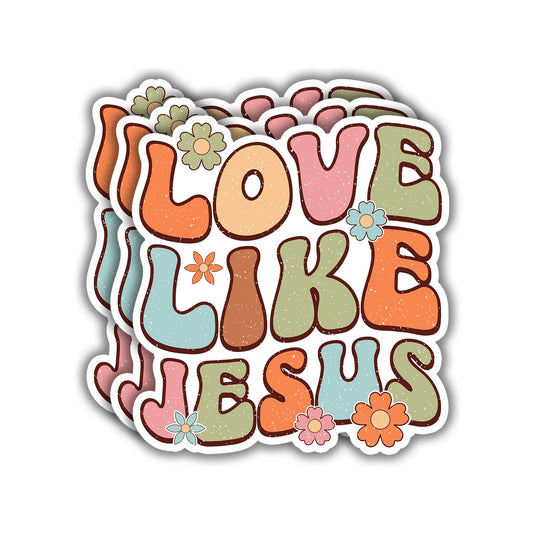 Set of 3 Inspirational Christian Stickers, 3x2.7"