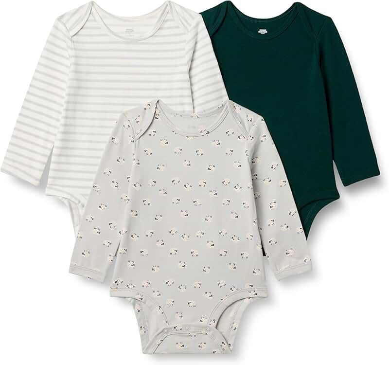 Sofia Grainge Unisex Baby Long Sleeve Bodysuit Pack of 3