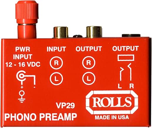 Red Phono Preamp Roll
