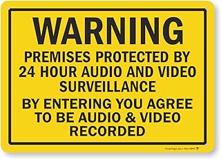 Warning: Premises Protected by 24-Hour Surveillance