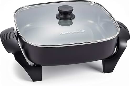 12-inch ceramic non-stick electric skillet