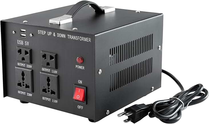 2000W Voltage Converter with USB and Sockets