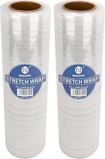 18 Inch Clear Stretch Wrap, 1200 Feet, 2 Rolls