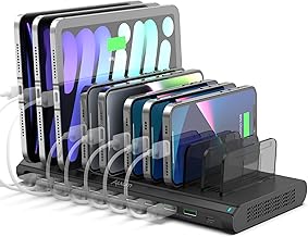 Fast 120W 10-Port USB Charging Station for Multiple Devices