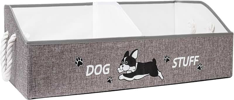 Large Collapsible Dog Toy and Clothes Storage Basket