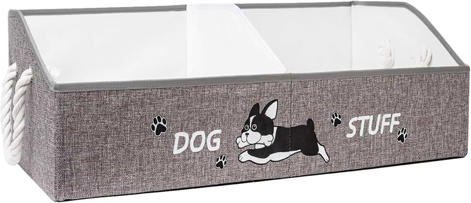 Large Collapsible Dog Toy and Clothes Storage Basket