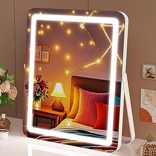 14-Inch Lighted Makeup Mirror with Touch Control