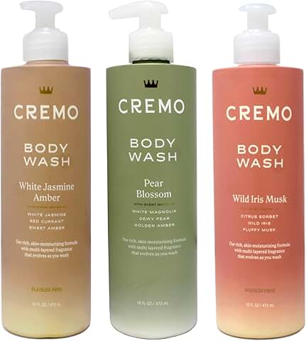 Women's Body Wash Set with Jasmine, Amber, Pear Blossom, Iris, and Musk