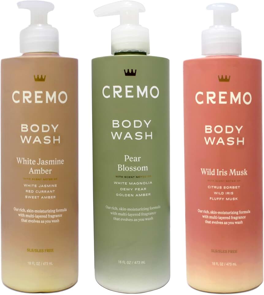 Women's Body Wash Set with Jasmine, Amber, Pear Blossom, Iris, and Musk