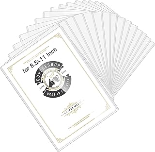 15 Clear Rigid Document Protectors for 8.5x11 Inches