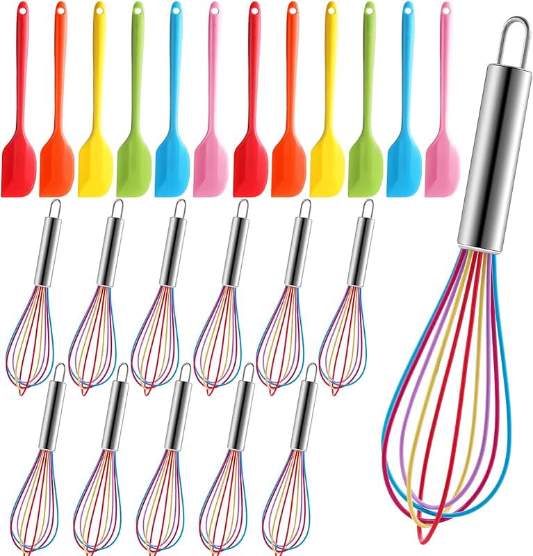 12-Piece White Melamine Cooking Spoons Set