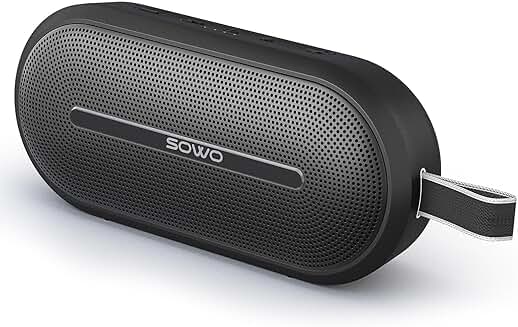 Portable wireless speaker with bass and waterproof design