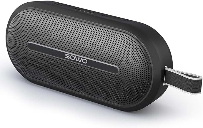 Portable wireless speaker with bass and waterproof design