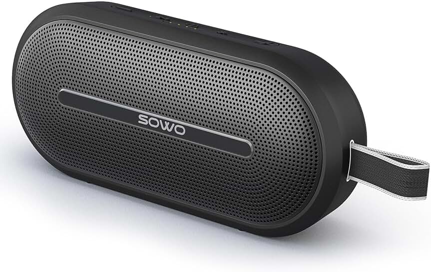 Portable wireless speaker with bass and waterproof design