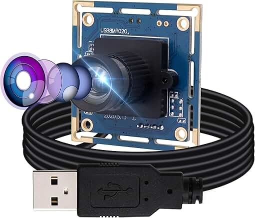 8MP USB Camera Module with Wide Angle Lens